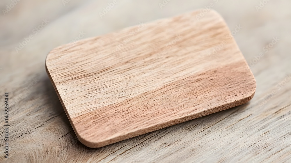Light Brown Rectangular Wooden Board on Wooden Table Light Brown Rectangular Wooden Board on Wooden Table