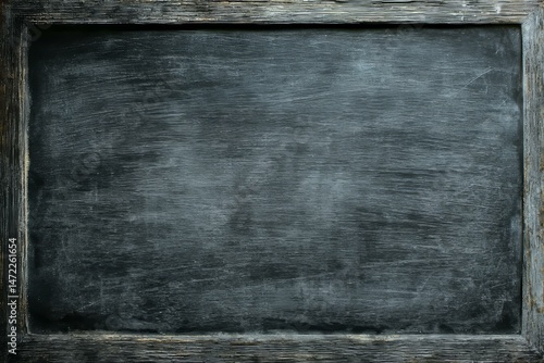 Aged Wooden Framed Chalkboard Texture