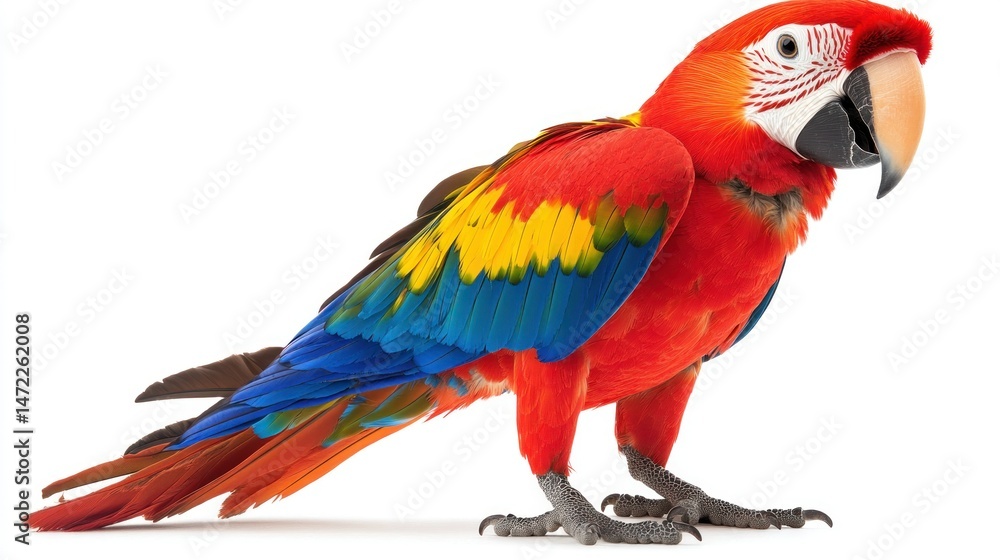Obraz premium Vibrant parrot, displaying vivid colors