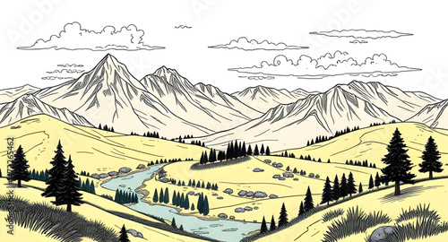 drown landscape art 