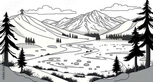 drown landscape art 