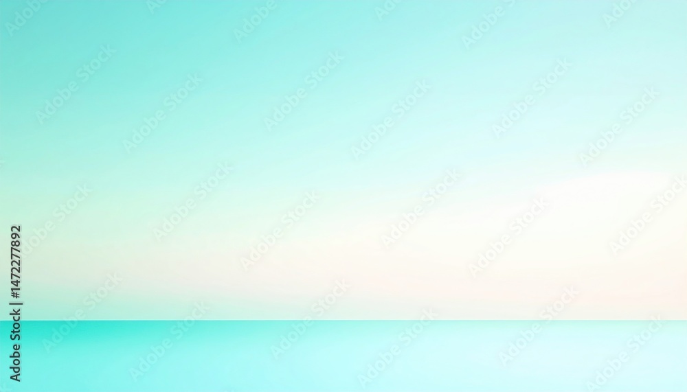 Fototapeta premium Serene seascape horizon tranquil ocean view minimalist photography calming environment aesthetic perspective