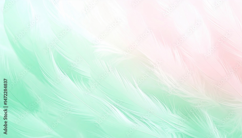 Obraz premium Gentle breeze waves serene landscape abstract art soft colors digital illustration calm atmosphere