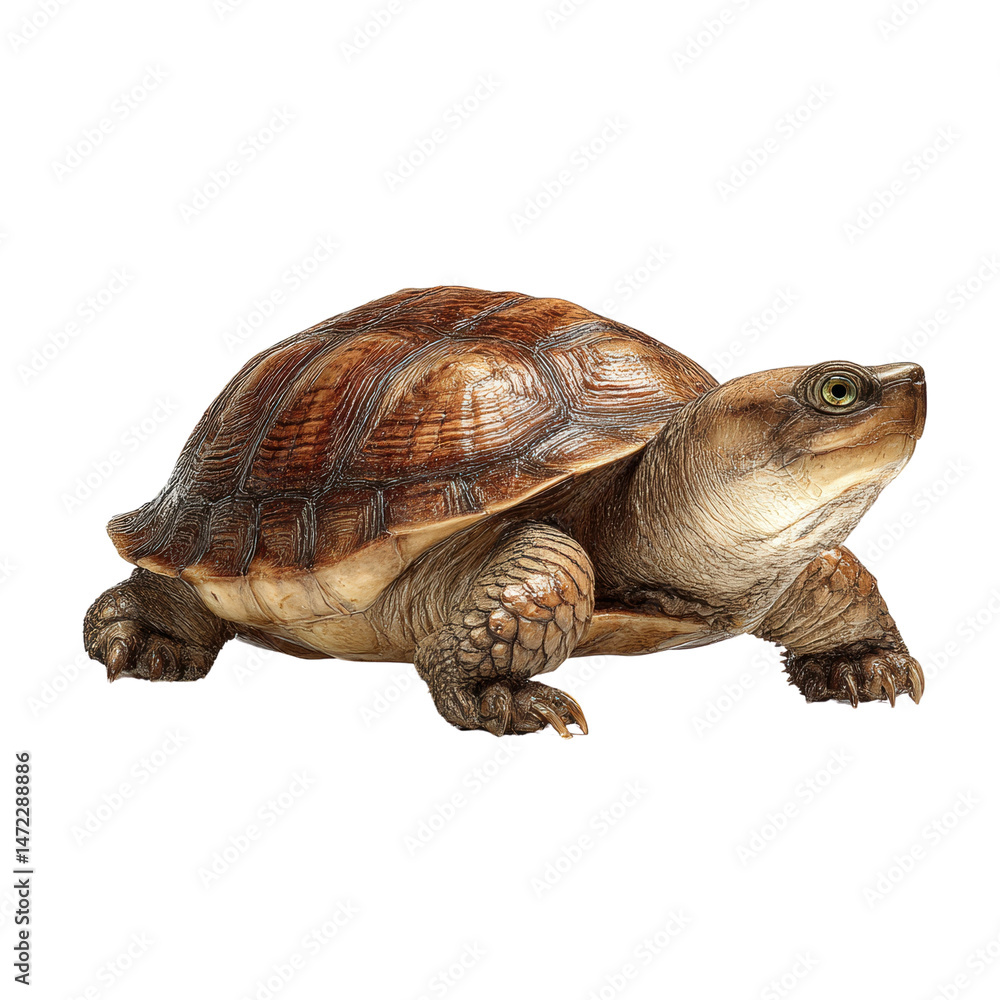 Obraz premium Realistic Turtle Sculpture: Nature?s Timeless Wonder
