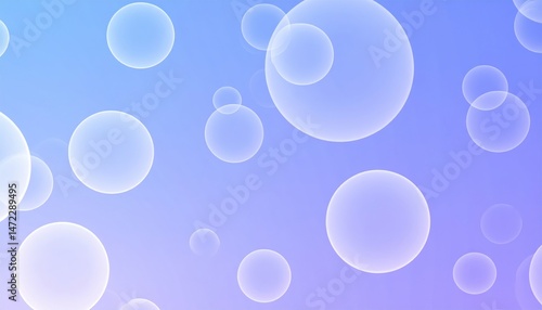 Wallpaper Mural Bubbles rising abstract background digital art soft gradient aerial view serenity concept for calmness Torontodigital.ca