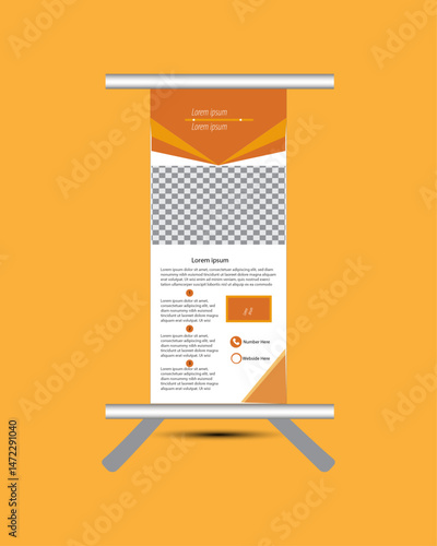 Modern corporate rollup design template.