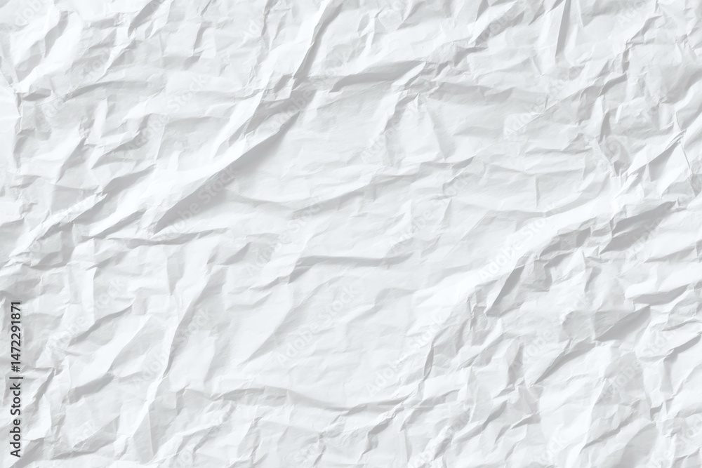 Wrinkled White Paper Texture Background Wrinkled White Paper Texture Background