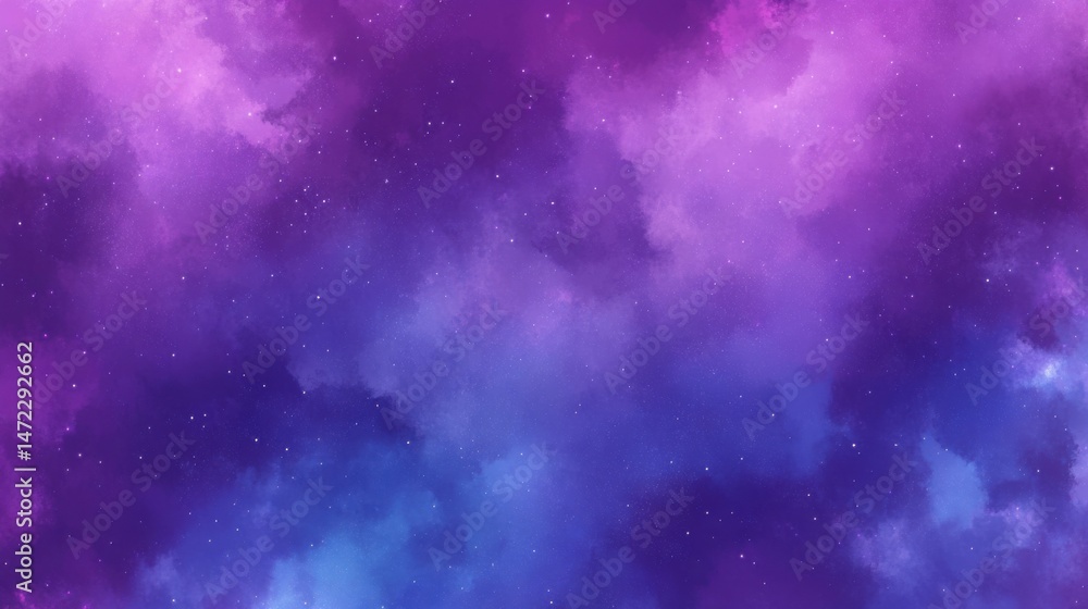 Fototapeta premium vibrant purple hues of nebula highlight cosmic beauty 