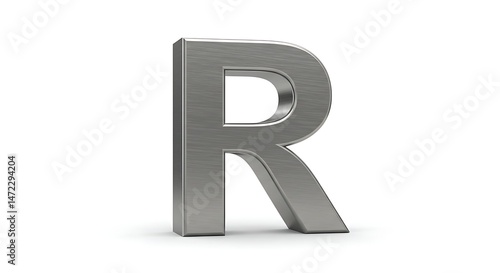 Isolated Metal Letter R on White Background Free Download Isolated Metal Letter R on White Background - GFXLoad
