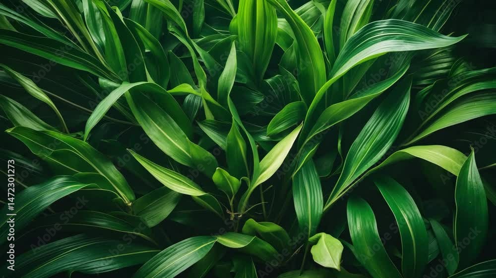 Clean and green leaves of plants with a pleasant and textured appearance. Clean and green leaves of plants with a pleasant and textured appearance.