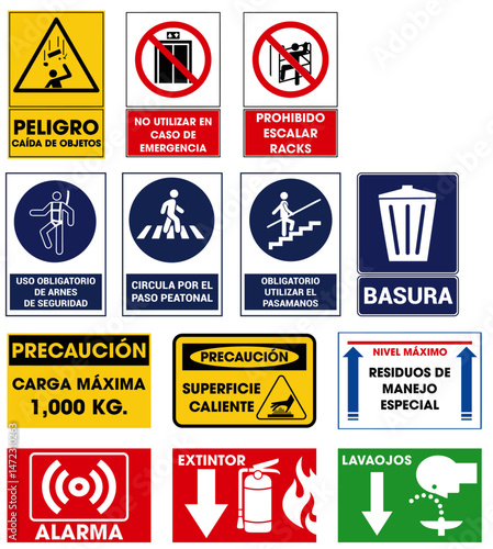 Señalética Industrial para Impresión