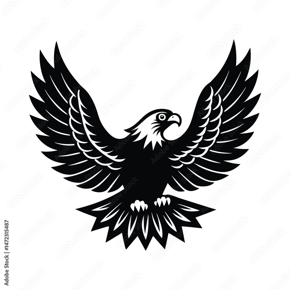 Obraz premium American Eagle vector illustration on white background