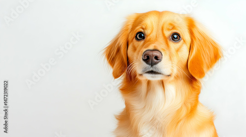 Wallpaper Mural Close-up portrait of a golden dog Torontodigital.ca
