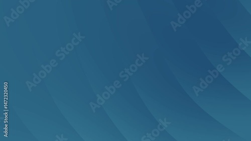 Blue abstract background with curved lines.