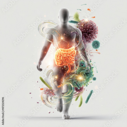 visualization of the human gut microbiome