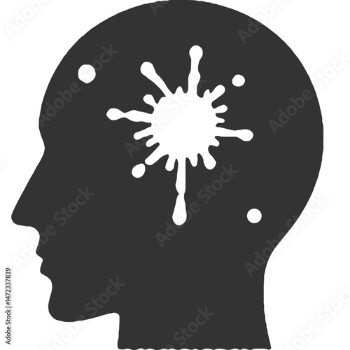 In the Gears and Details of the Mind Vintage Illustration Vector