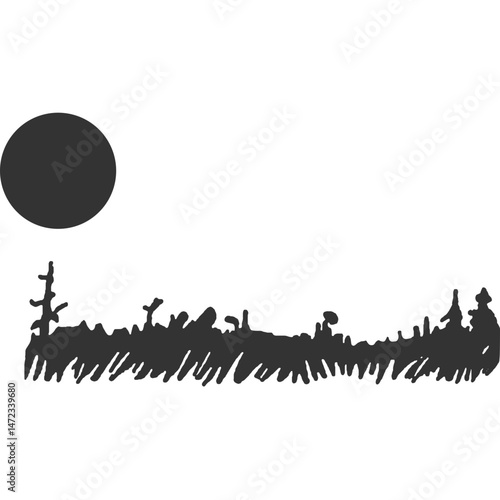 Withering Worlds Vintage Illustration Vector