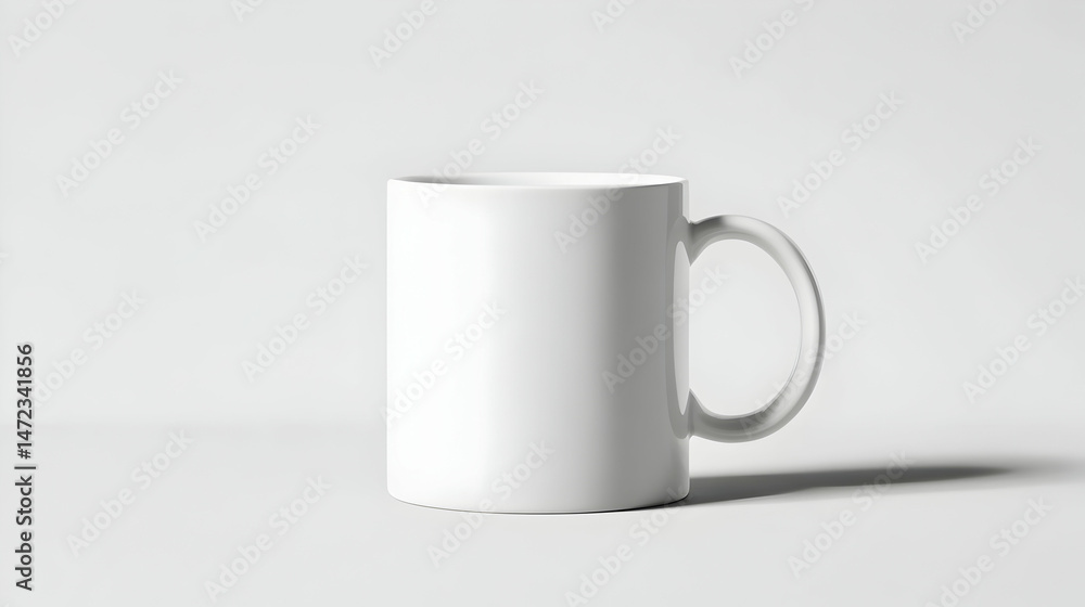 Fototapeta premium Blank white mug