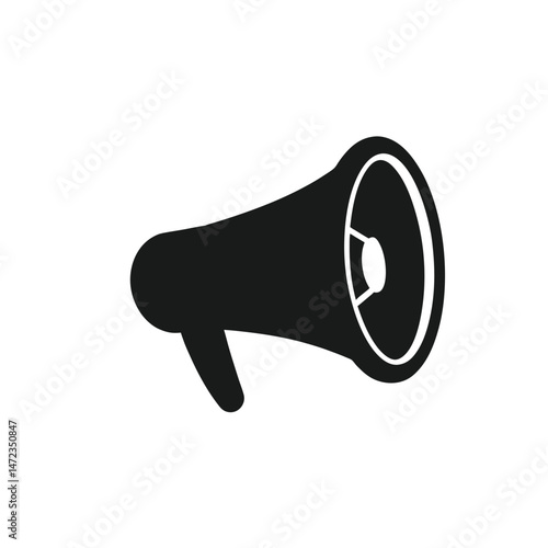 megaphone on white background