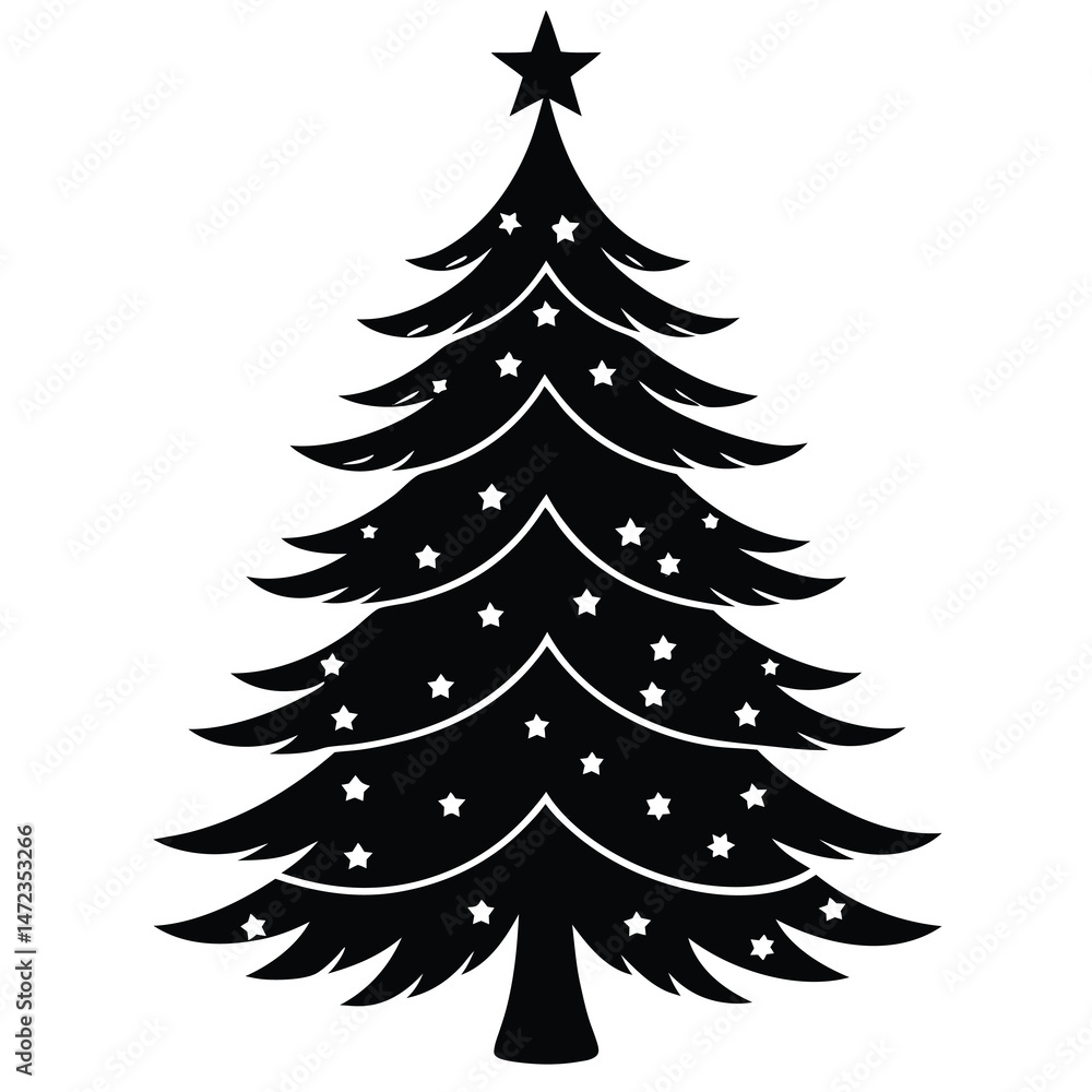Obraz premium christmas tree vector