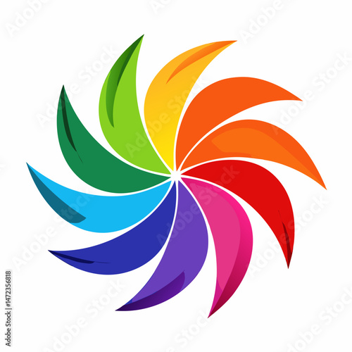 abstract vector logo design.