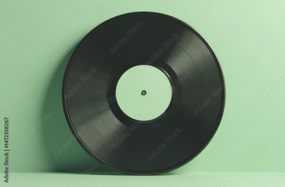 Obraz premium Vintage Vinyl Blank Mockup.