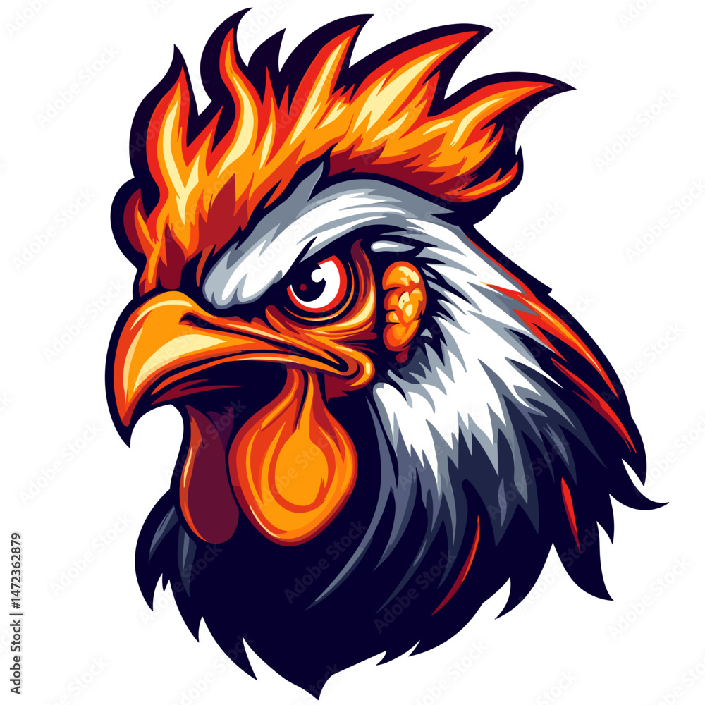 Dynamic esports logo featuring a fierce rooster with vibrant orange and black colors showcasing strength and competitive spirit Dynamic esports logo featuring a fierce rooster with vibrant orange and black colors showcasing strength and competitive spirit