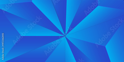 Abstract geometric shape background vector design in blue tones in eps 10