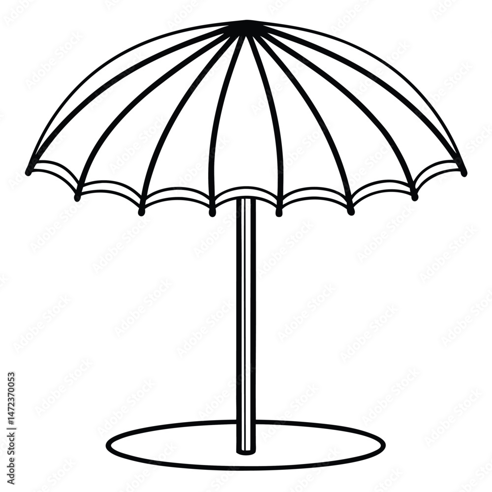 Black and white umbrella Black and white umbrella