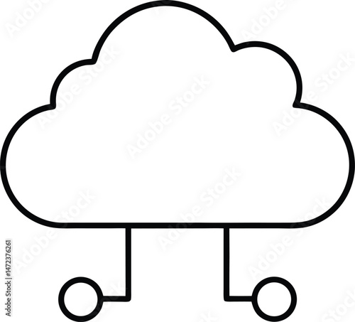 cloud computing concept icon
