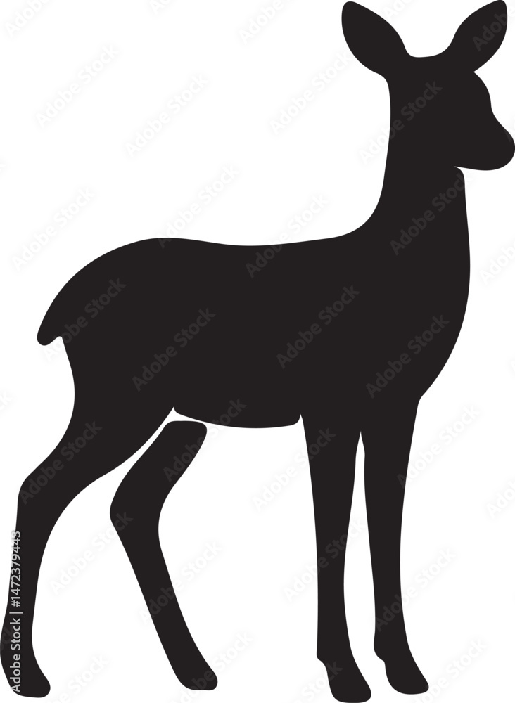 Obraz premium deer silhouette