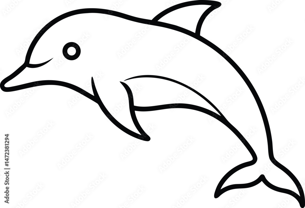 dolphin isolated on white background dolphin isolated on white background