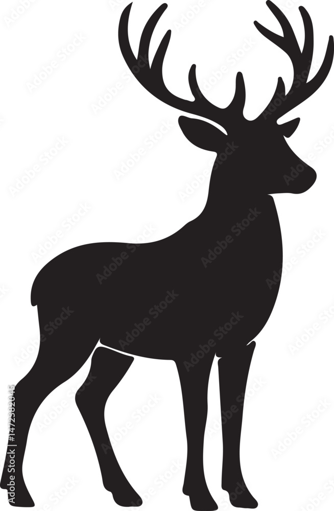 Obraz premium deer silhouette
