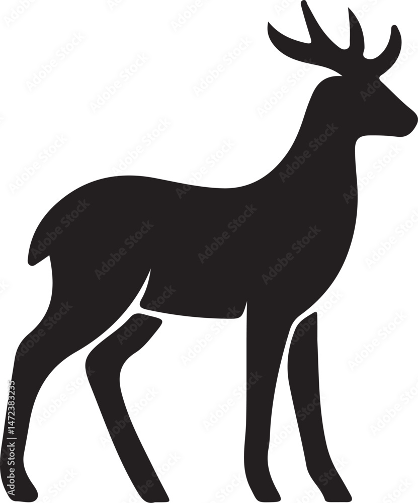 Obraz premium deer silhouette