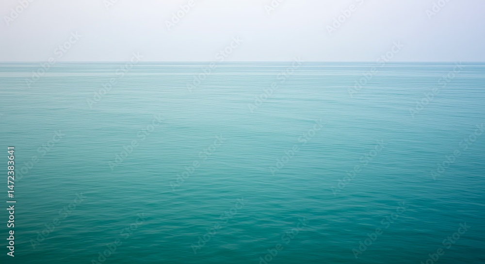 Obraz premium Cool ocean breeze gradient transitioning from light teal to deep turquoise gradient wallpaper background