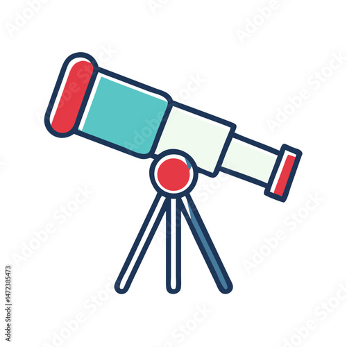 Telescope Icon Astronomy Star Gazing Science Transparent Background