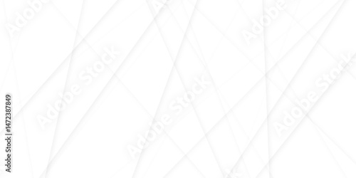 Abstract modern white and gray geometric lines vector background. Squares in bright light with soft shadows as pattern. with geometric line shapes Space design concept.