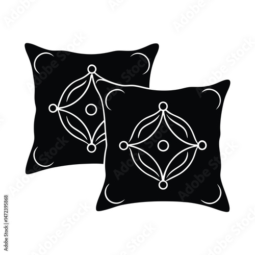 Decorative pillows illustration vector art