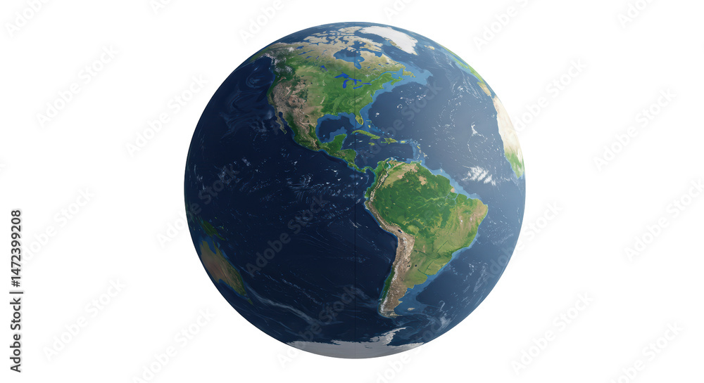 Fototapeta premium Isolated Earth Globe World