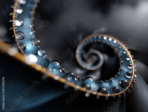 Abstract close-up of a spir...