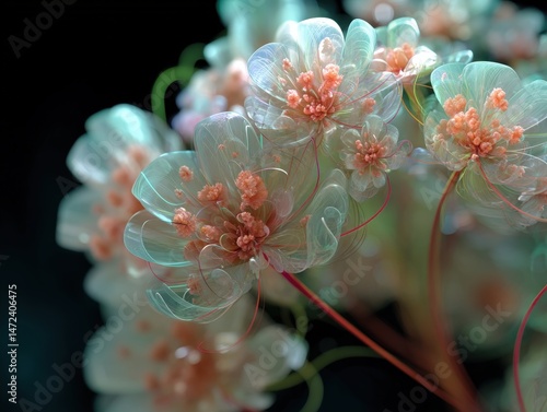 Delicate translucent flower...