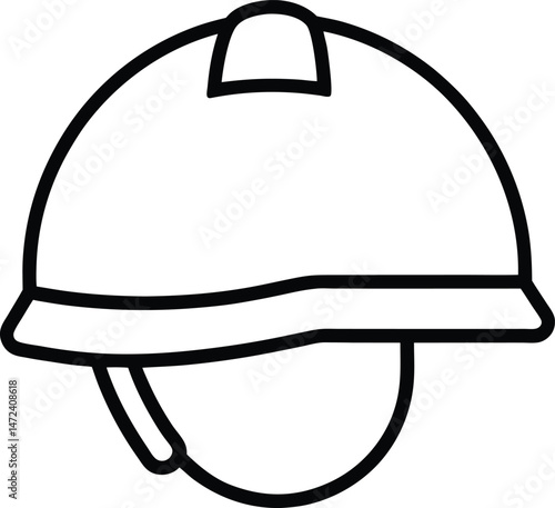 vector illustration of a office safety helmet