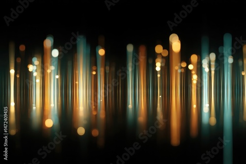 Colorful light streaks create an abstract, dynamic pattern again