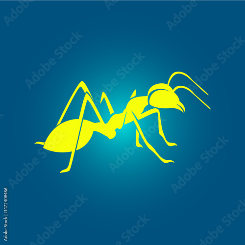 Ant trendy artwork amazing abstract vector illustration colorful useful design