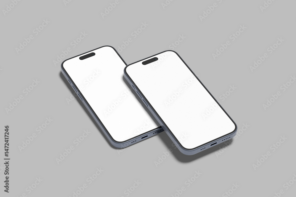 Phone Screen Blank Mockup design modern Phone Screen Blank Mockup design modern