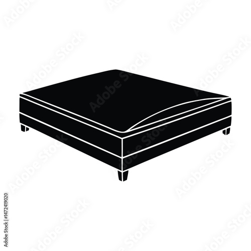 Mattress protector illustration vector art