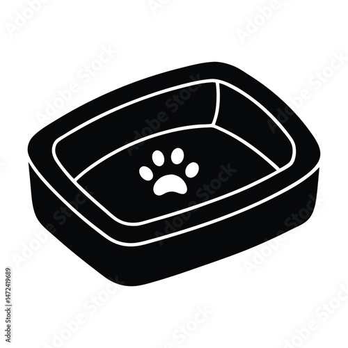 Pet bed illustration vector art
