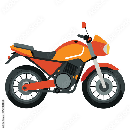 motor cycle vector image on white background
