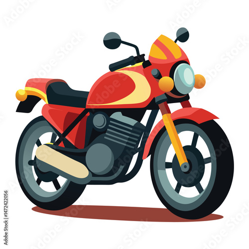 motor cycle vector image on white background