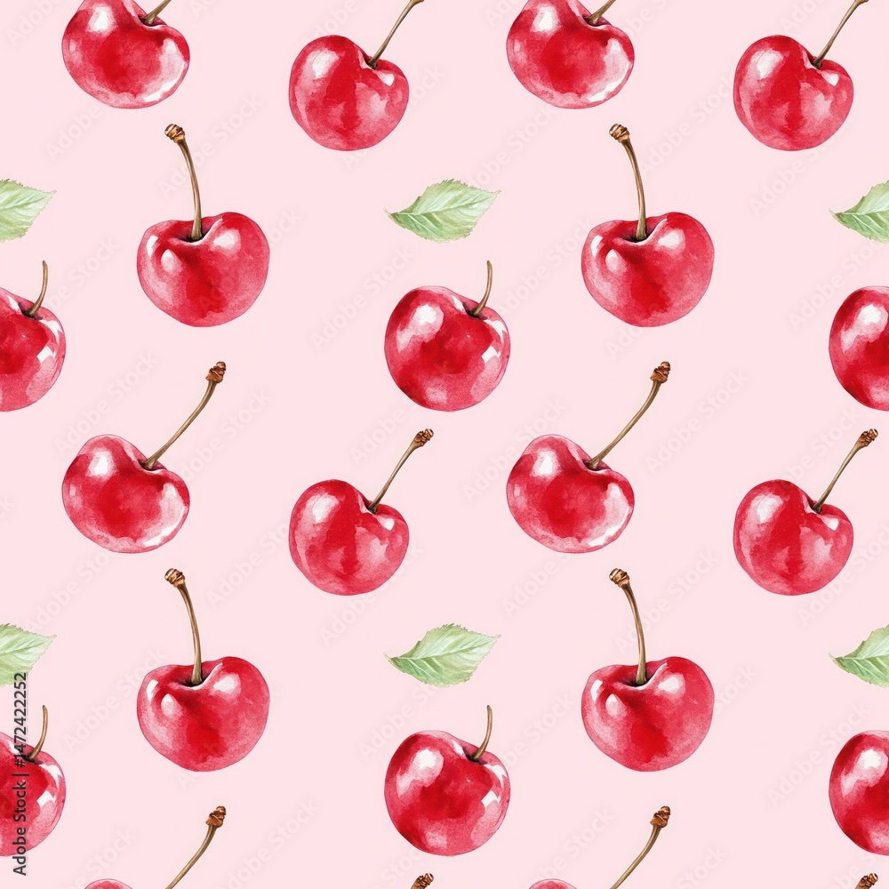 seamless pattern with cherries seamless pattern with cherries